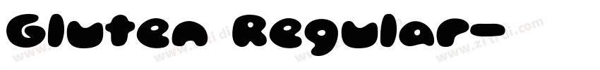 Gluten Regular字体转换